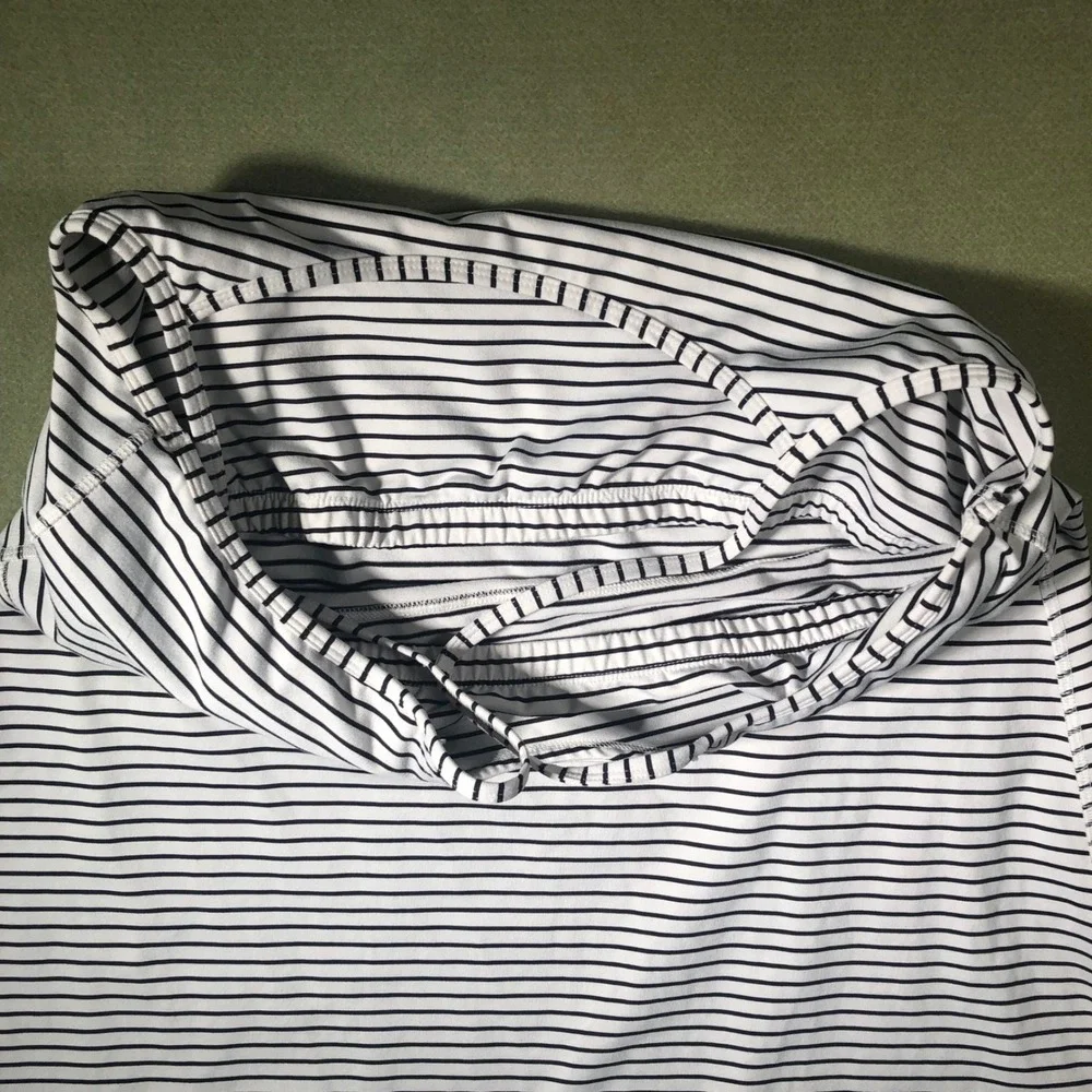 Athletic Works Active Dress Women XL White Black Striped Racerback Summer - Picture 6 of 15